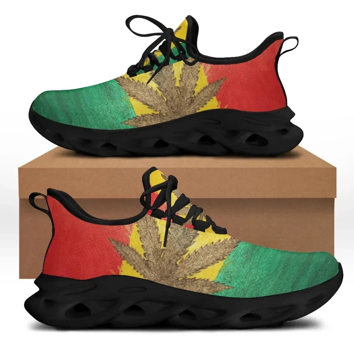 3D Printing Custom - Zapatillas Personalizadas con Estampado de Hojas