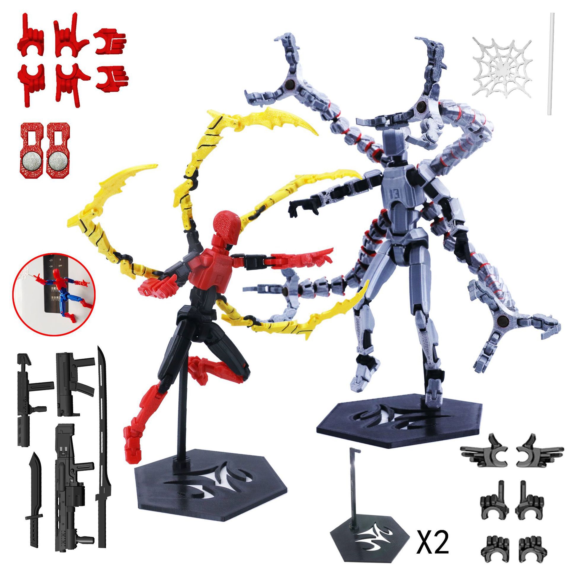 3D Printing Action Figure - Modelo de Robot impreso en 3D,