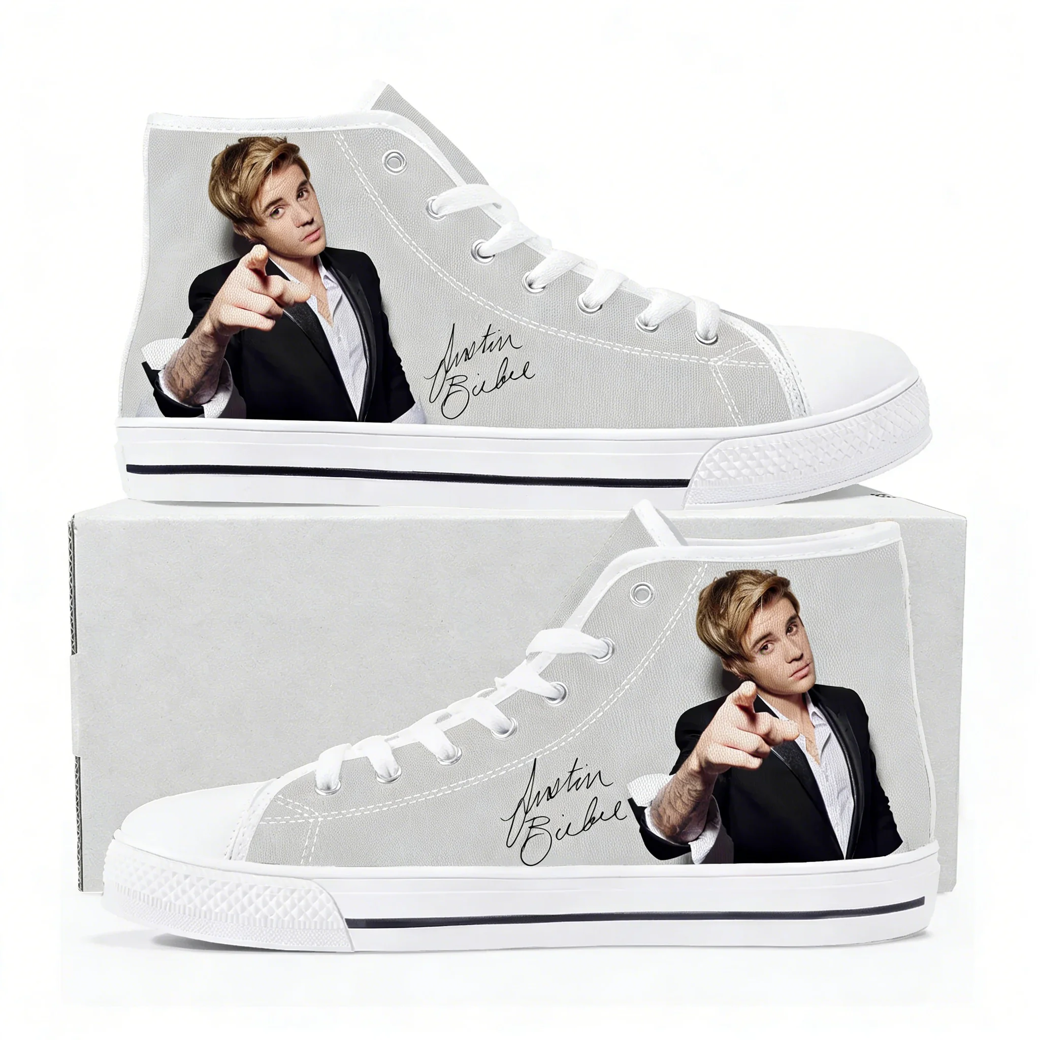 3D Printing Quality - Zapatillas altas Justin Bieber para hombre,