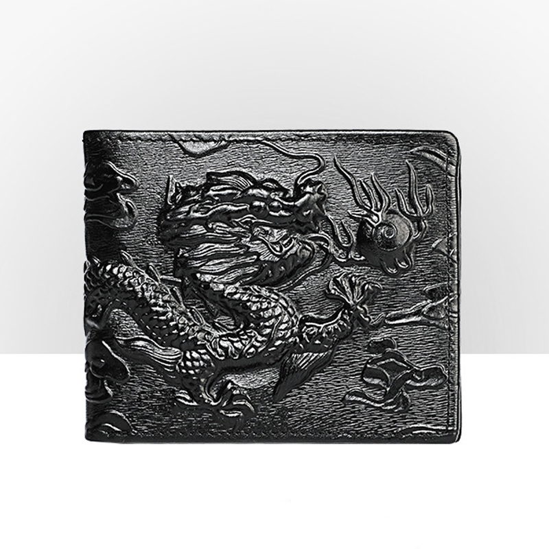 3D Printing Foto - Cartera corta de cuero genuino de