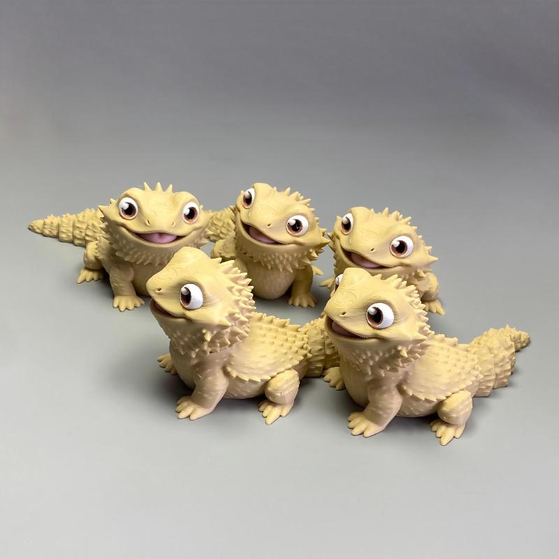 3D Printing Lizard - Figura de Dragón Barbudo Impresa en