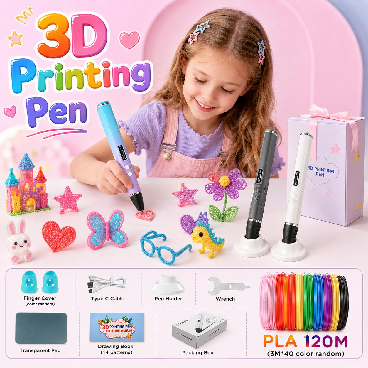3D Printing Filament - Bolígrafo de Impresión 3D para Niños