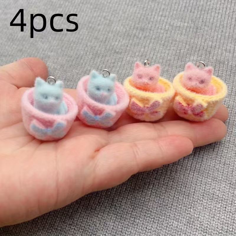 4 colgantes de gato de resina  - 3D Printing Earrings reseña y precio