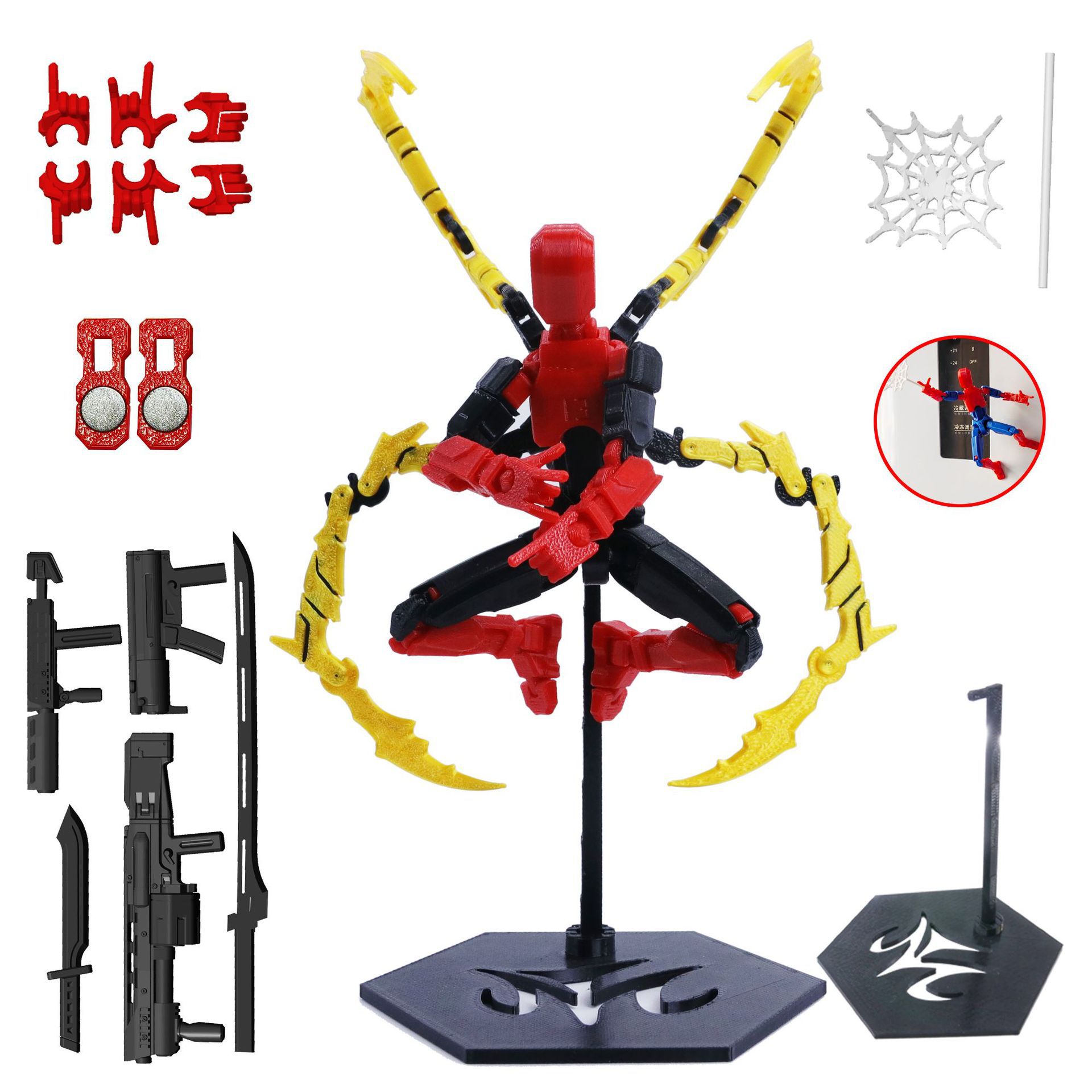 Modelo de Robot impreso en 3D, - 3D Printing Action Figure reseña y precio