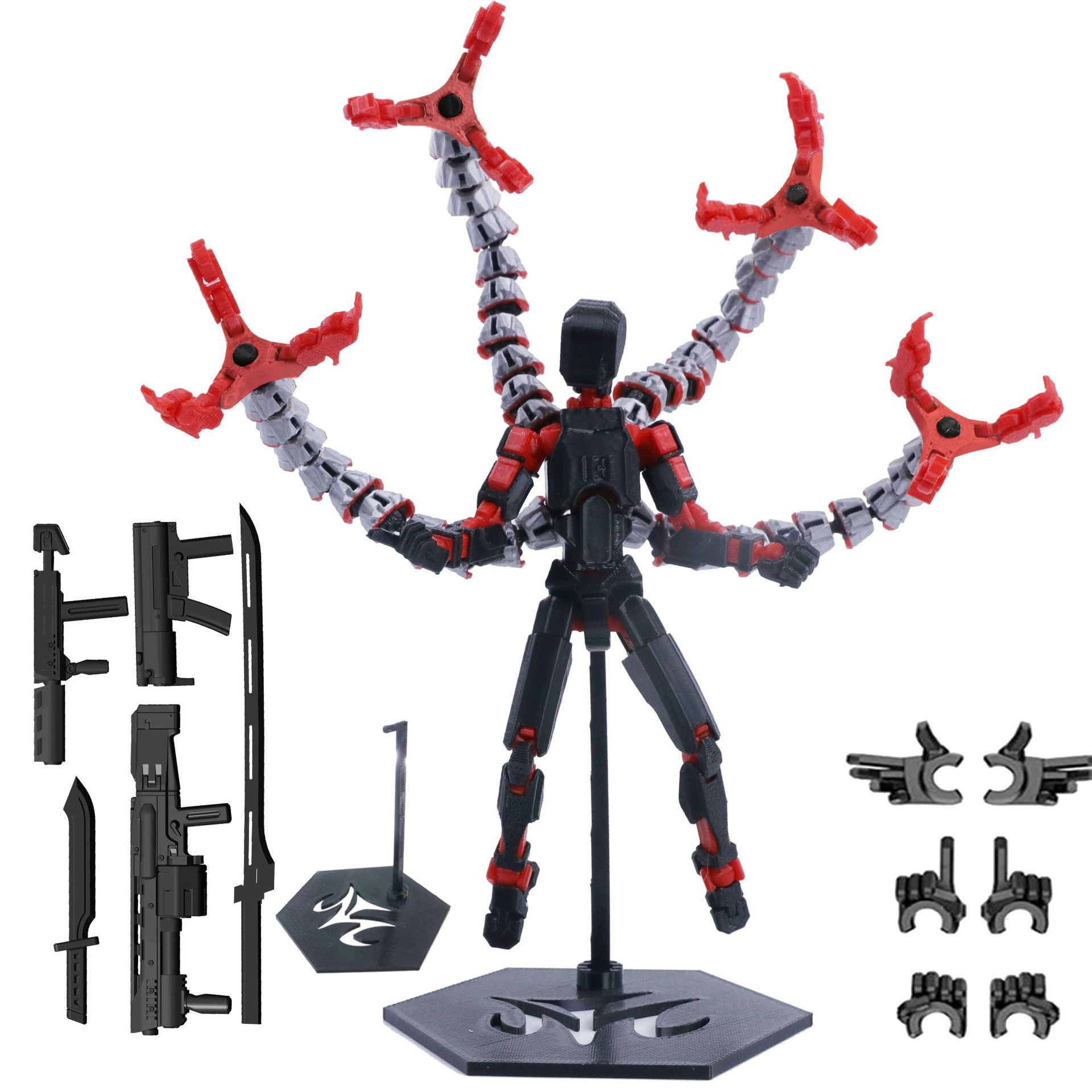 Modelo de Robot impreso en 3D, - 3D Printing Action Figure reseña y precio