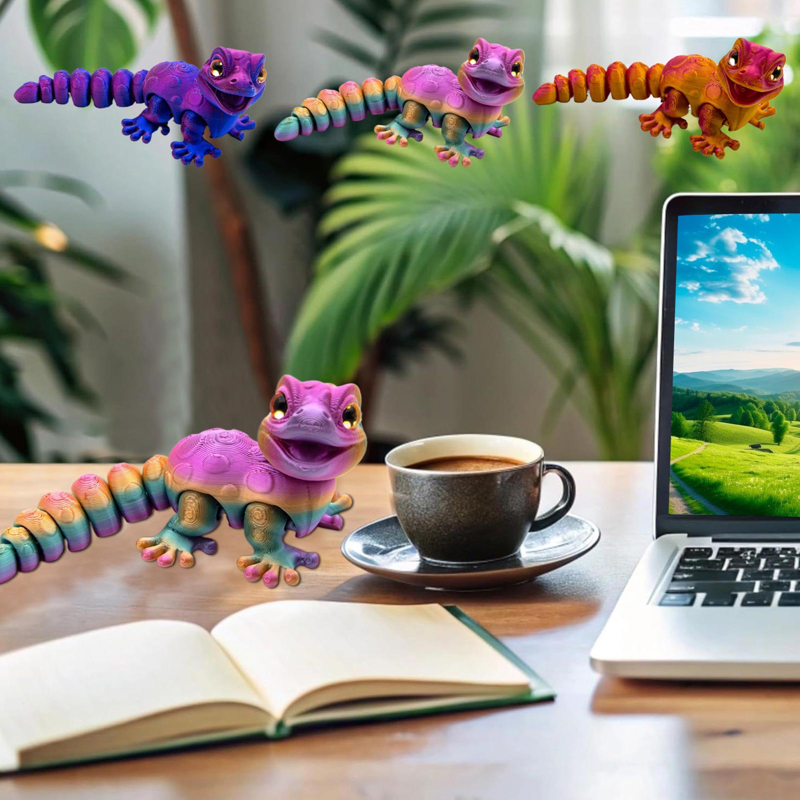 Estatuilla de Gecko impresa en - 3D Printing Lizard reseña y precio
