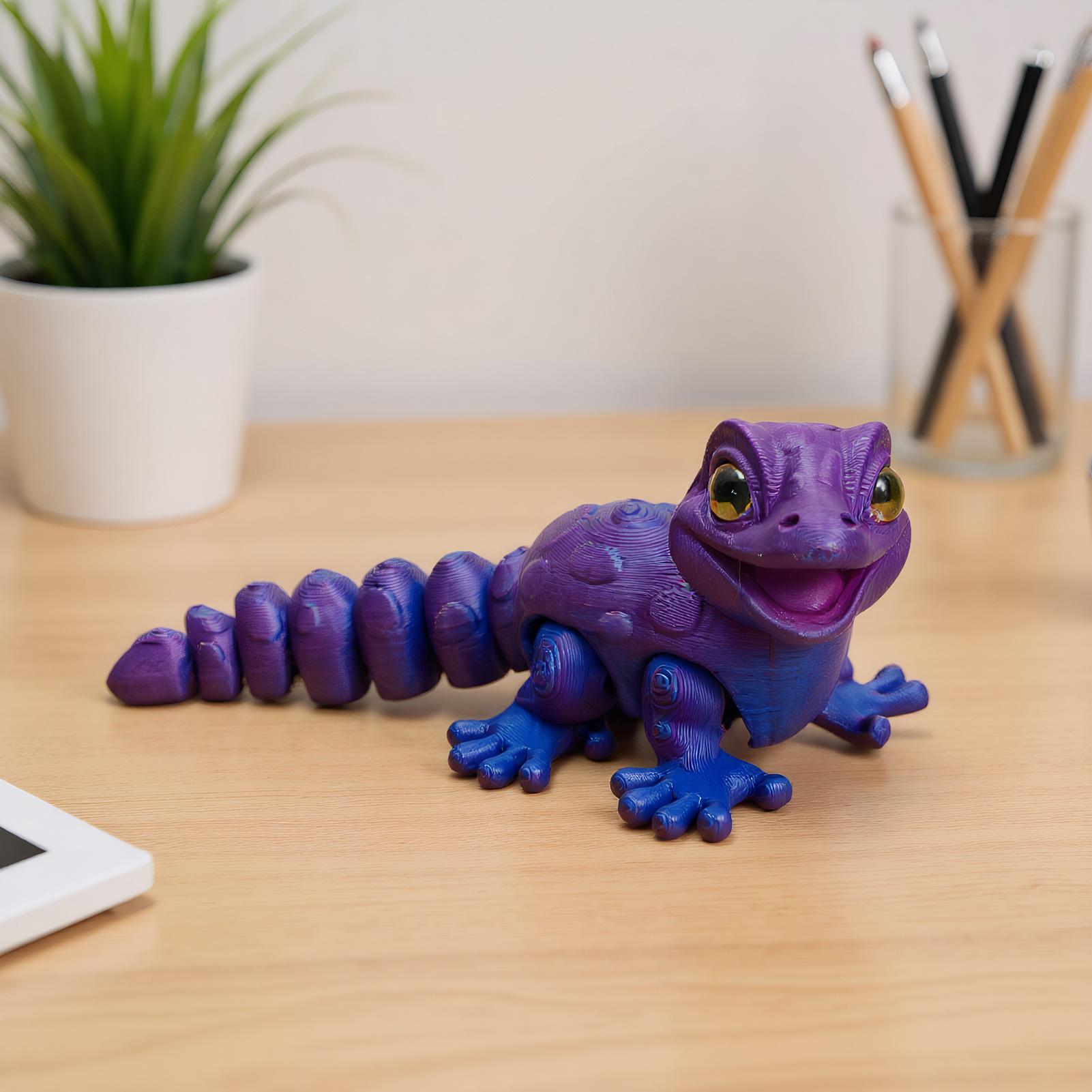 Estatuilla de Gecko impresa en - 3D Printing Lizard reseña y precio