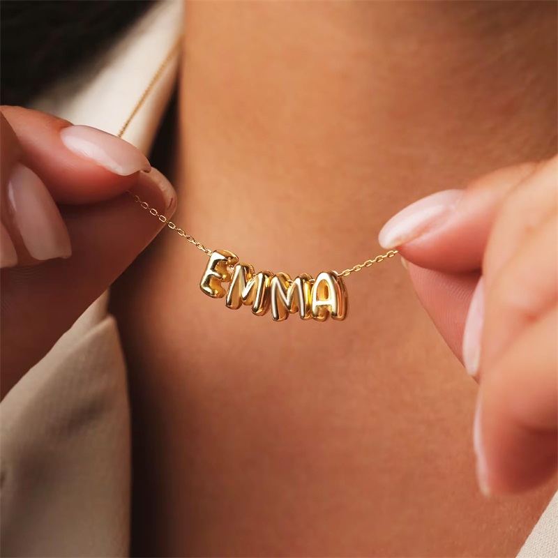 Collares con Letras de Burbuja - 3D Printing Jewelry reseña y precio