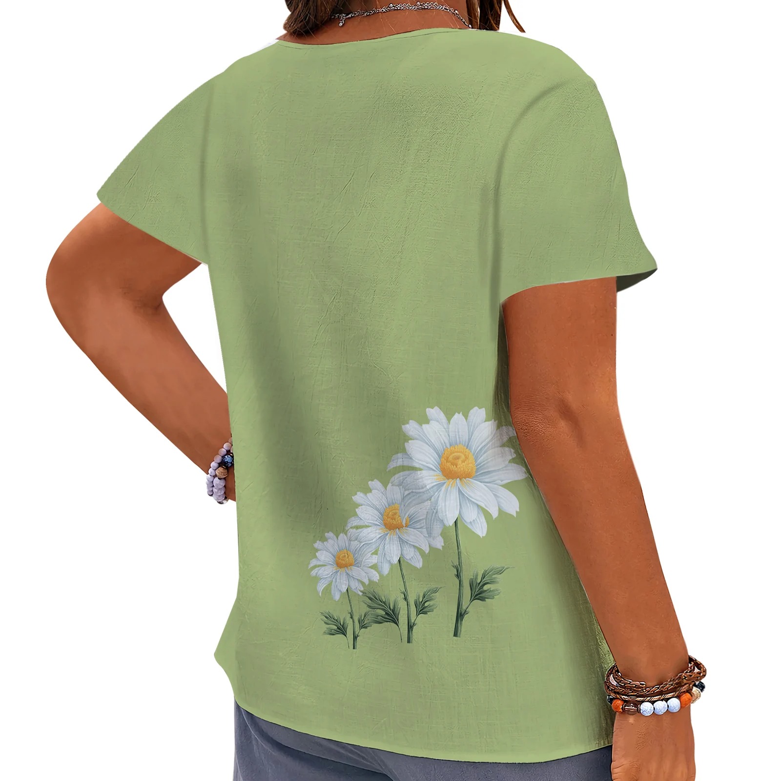 CLOOCL Camisetas florales con  - 3D Printing Drawing reseña y precio