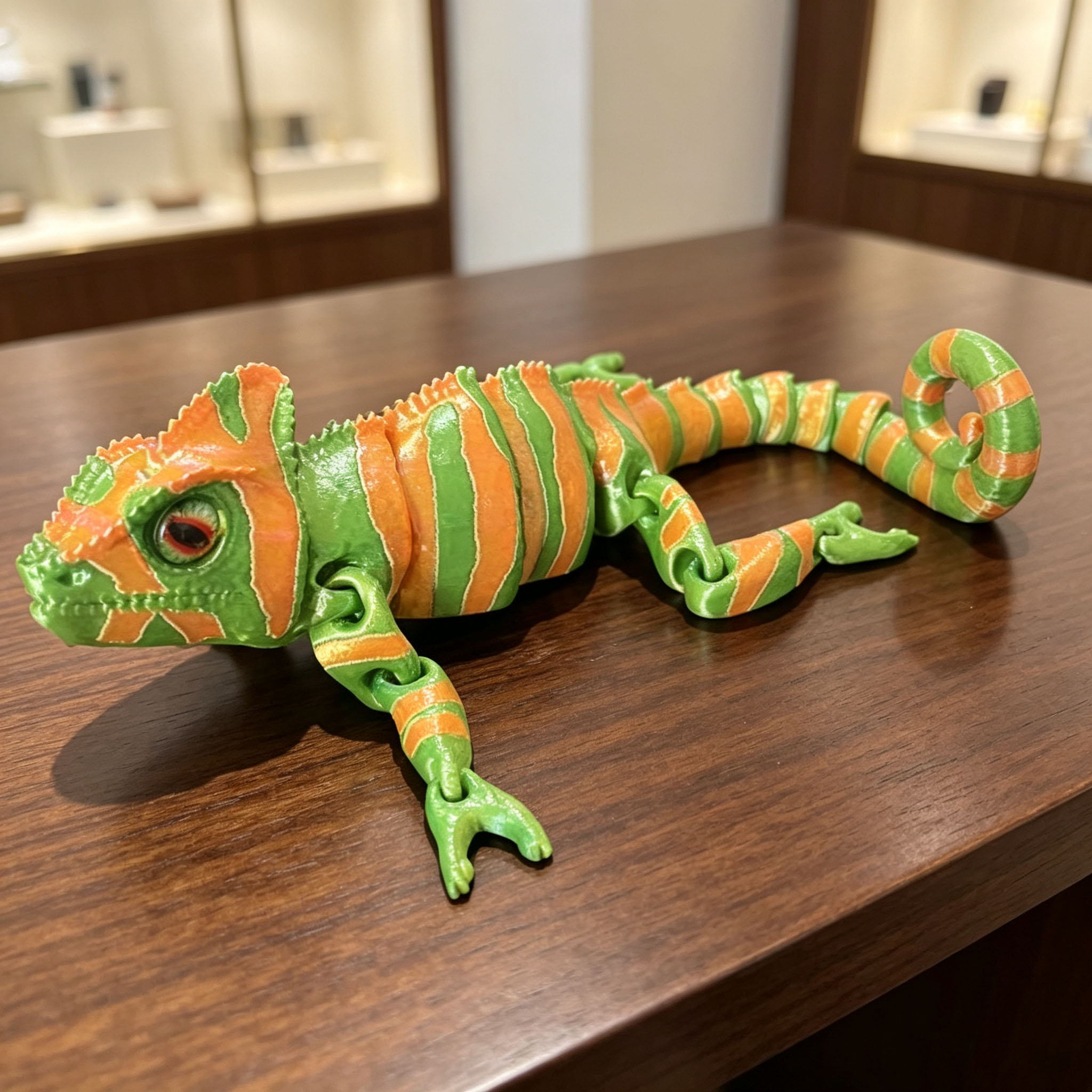 Modelo de Lagarto Camaleón Imp - 3D Printing Lizard reseña y precio