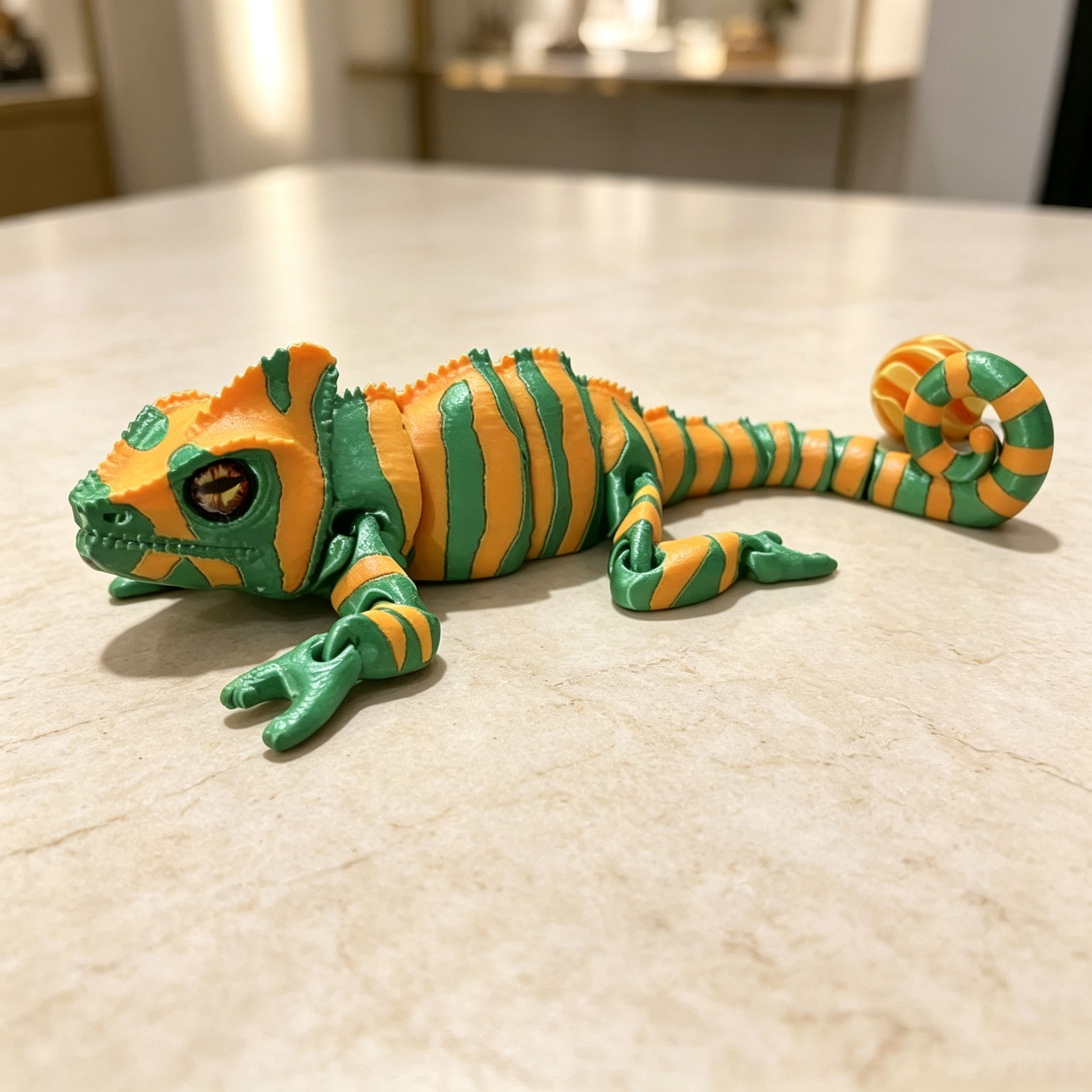Modelo de Lagarto Camaleón Imp - 3D Printing Lizard reseña y precio