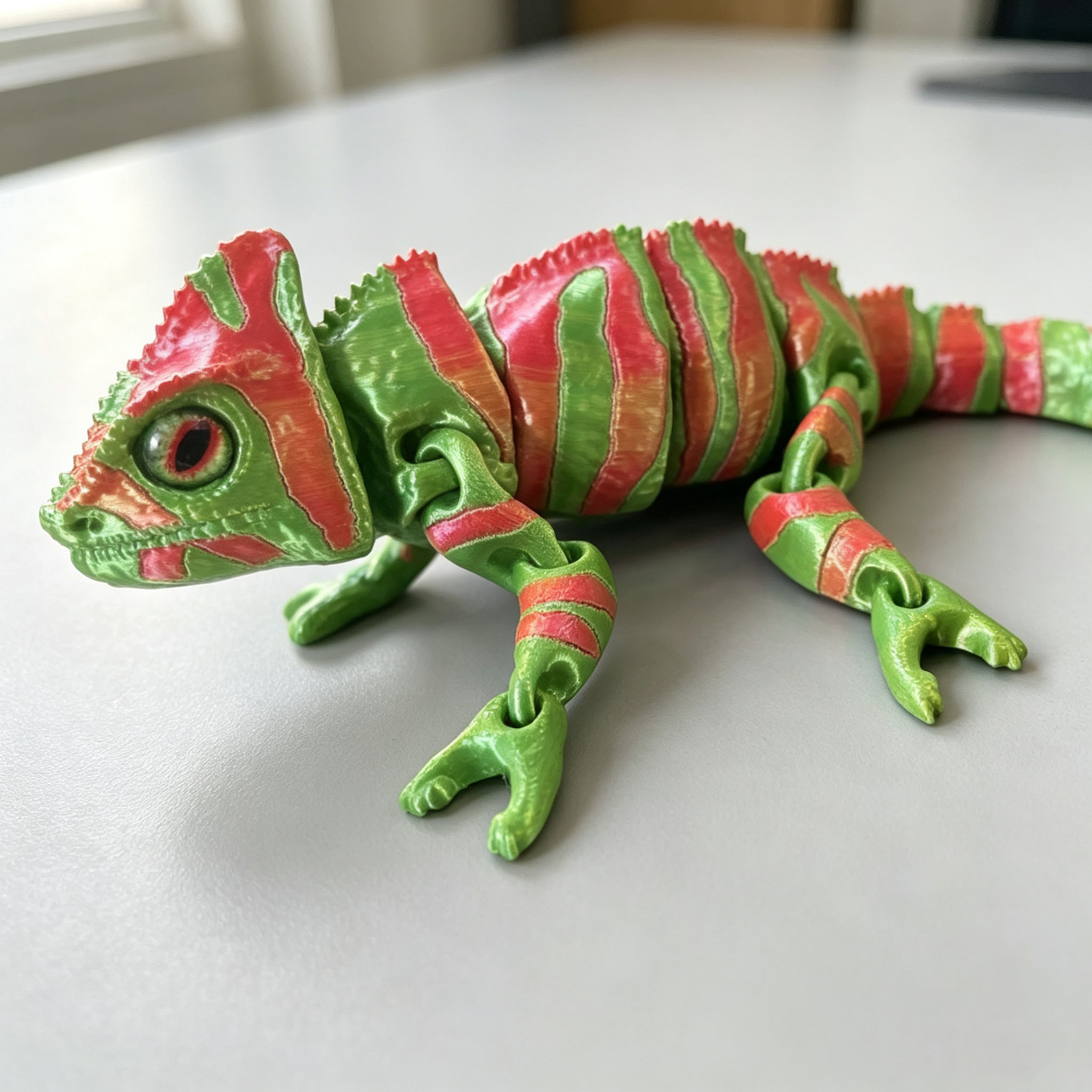 Modelo de Lagarto Camaleón Imp - 3D Printing Lizard reseña y precio