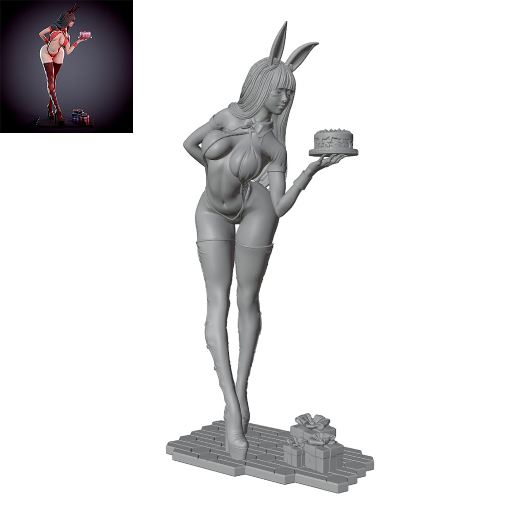 Figura de conejita con temátic - 3D Printing Liquid reseña y precio