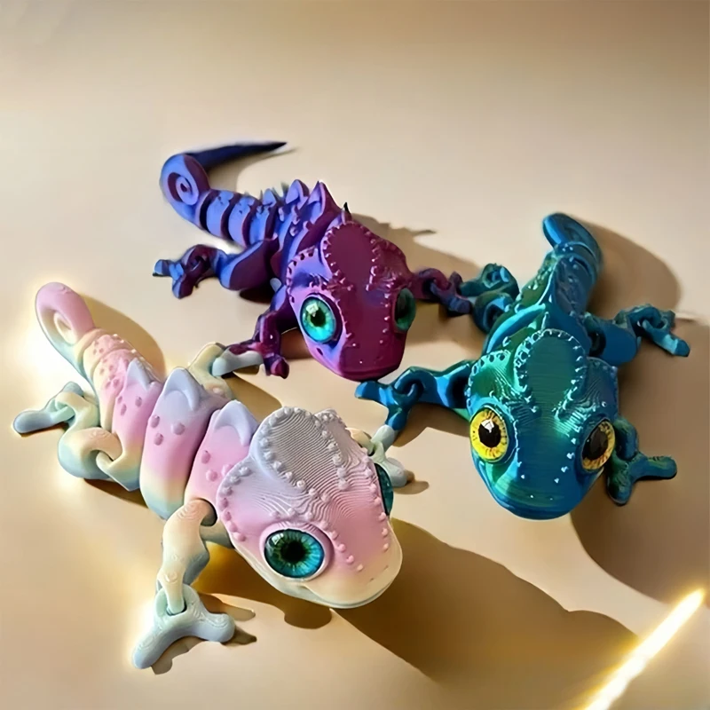 Nuevas figuras de camaleón con - 3D Printing Lizard reseña y precio