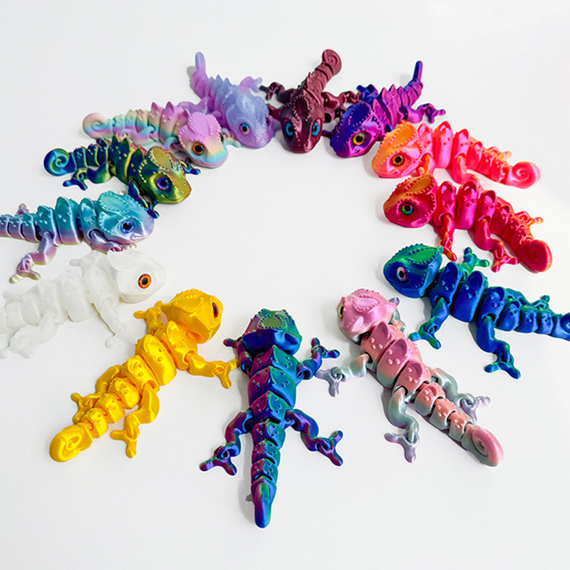 Nuevas figuras de camaleón con - 3D Printing Lizard reseña y precio
