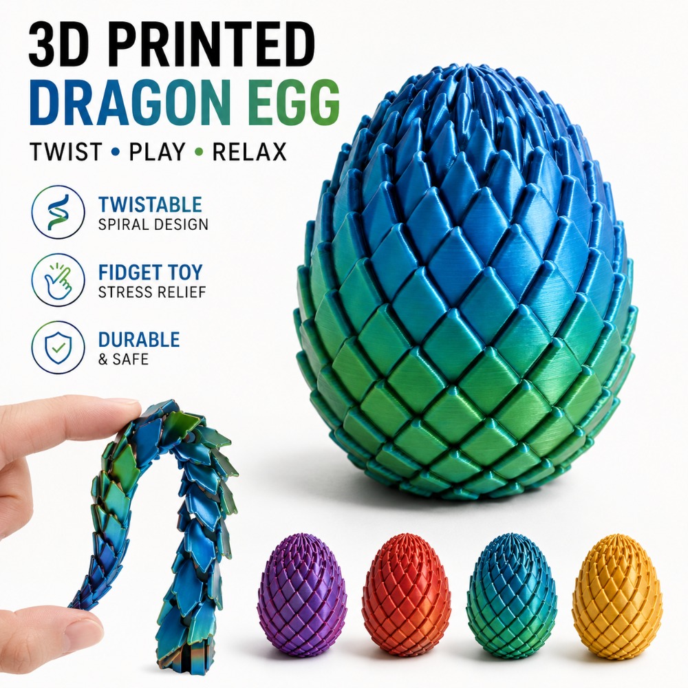 Juguete de Huevo de Dragón Ret - 3D Printing Lizard reseña y precio